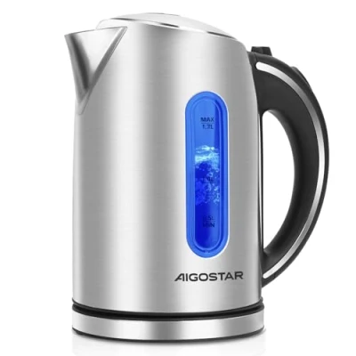 Afbeelding van Aigostar King 30CEA Waterkoker RVS 1.7L Zwart