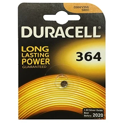Afbeelding van Duracell knoopcel zilveroxide horlogebatterijen (SR621/D364/SR60)