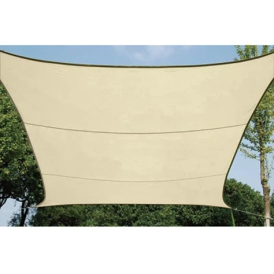 Afbeelding van Schaduwdoek vierkant Perel 3.6 x meter (Waterdoorlatend, Champagne)