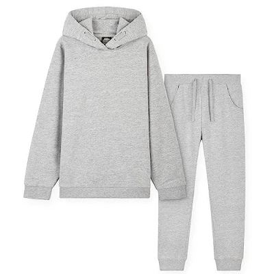 Afbeelding van CityComfort Trainingspak voor meisjes, hoodies en joggers kinderen van 3 14 jaar, Lichtgrijs, 7 8 jaar
