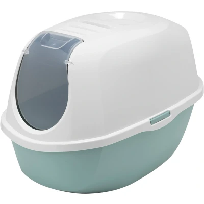 Afbeelding van Moderna Kattenbak Kat Gesloten Kattentoilet Smart Cat Recycled 55x39x10cm Petrol 1st