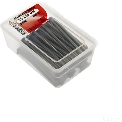Afbeelding van Deltafix Draadnagels Platkop 3.5x80mm Blank 450 Gr.