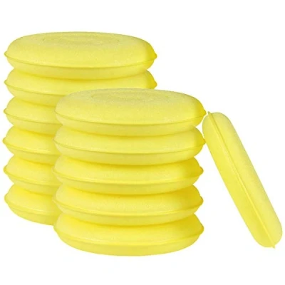 Afbeelding van ZoneYan 12 stuks Wax Applicator Pads, Auto Polish Sponge, Zachte Waxing Microfiber Pad voor het reinigen, wassen en polijsten
