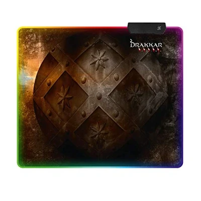 Afbeelding van Konix Drakkar Prime Hetland Gaming Muismat met RGB Non Slip 32x27CM