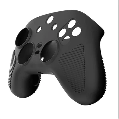 Afbeelding van GIOPUEY Cilicone hoes compatibel met Razer Wolverine V3 Pro, ultradunne zachte hoes, slim fit, anti val, niet gemakkelijk vuil zwart