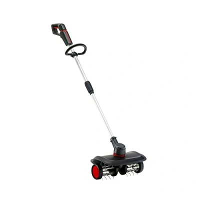 Afbeelding van AL KO Accu grasmaaier AR 1835, 18 V Li Ion accu, 2 x 17 cm werkbreedte, 24 stalen veertanden, deelbare schacht, zwart