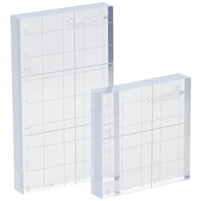 Afbeelding van Papermania Stempel blok, 2 stuks, transparant