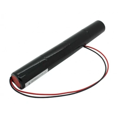 Afbeelding van batterij voor noodlicht NiCd 4.8V 4500mAh L1x4 Mono D met 200 mm kabel aan één zijde vervangt