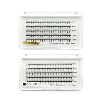 Afbeelding van EMEDA 2 stuks 6D 8D Premade ventilatoren 0,07 C krul Volume wimpers 8 12mm Russian Cluster wimperextensions lash extensions (6D +8D)