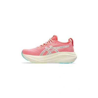 Afbeelding van Asics Gelnimbus 27 TR Hardloopschoenen voor op de weg, Dames, Maat: 39.5, Nature bathing guava Kunststof