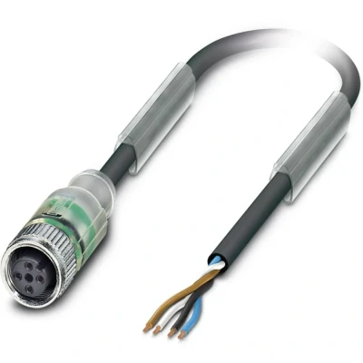 Afbeelding van Phoenix Contact 1694826 Sensor/actuator connector, geassembleerd M12 Aantal polen: 4 Bus, recht 5.00 m 1 stuk(s)