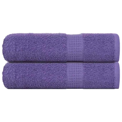 Afbeelding van vidaXL Handdoeken 2 st 50x100 cm 360 g/m² 100% katoen paars