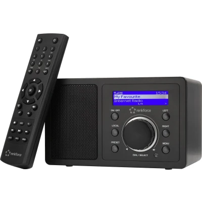 Afbeelding van Renkforce RF IR MONO1 Internetradio Internet Bluetooth, AUX, WiFi, Geschikt voor DLNA Zwart
