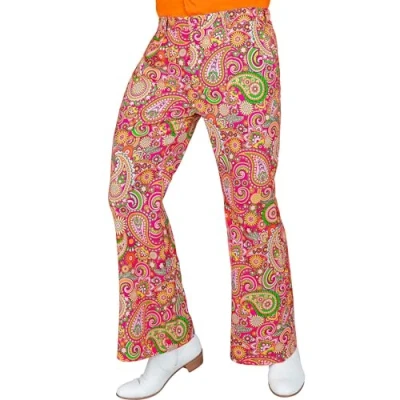Afbeelding van Widmann Jaren 60 broek voor heren, hippie, Reggae, Flower Power, Disco Fever, Schlagermove