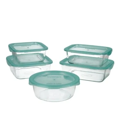 Afbeelding van Set Lunchboxen Luminarc Keep&#039;n Lagon Kristal Tweekleurig (5 pcs)