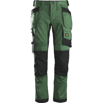 Afbeelding van Snicker 6241 AllroundWork Stretch Werkshort met Holsterpockets Groen 056