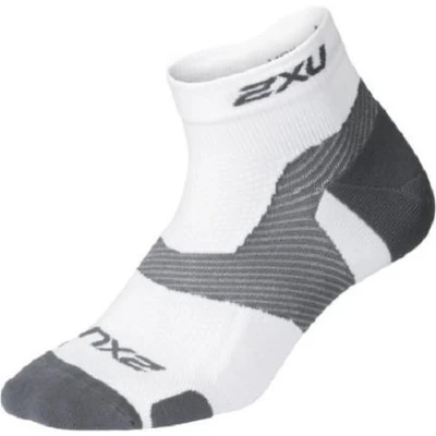 Afbeelding van 2xu Enkelsokken Vectr Lightcushion Nylon Wit Maat 38/41,5