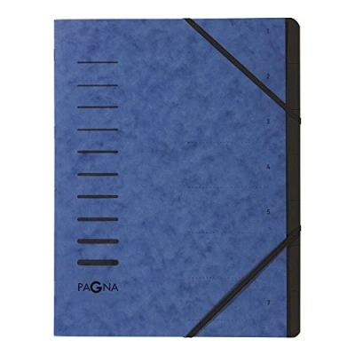 Afbeelding van PAGNA 40058 02 1554277 Ordner Blauw DIN A4 Pressspankarton Aantal vakken: 7