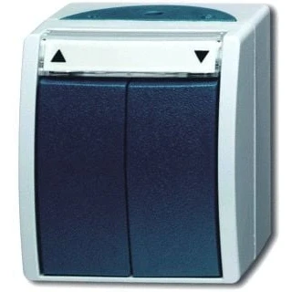 Afbeelding van Busch Jaeger 2621/4 W 53 jaloezie impulsgever opbouw spatwaterdicht IP44