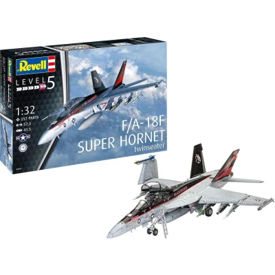 Afbeelding van 1:32 Revell 03847 F/A 18F Super Hornet Plane Plastic Modelbouwpakket