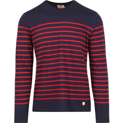 Afbeelding van Armor lux Portlouis MARINIÈRE Longsleeve, Heren, Maat: XL, Navire/braise