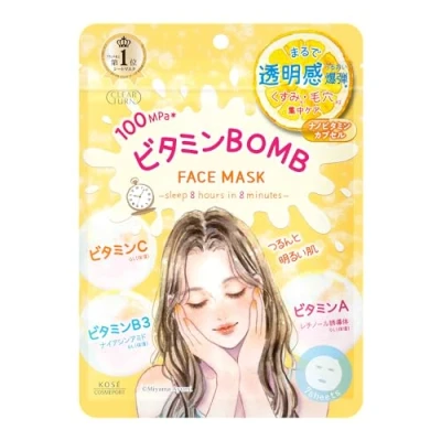Afbeelding van Kose Clear Turn Vitamin Bomb Face Mask 7 pcs
