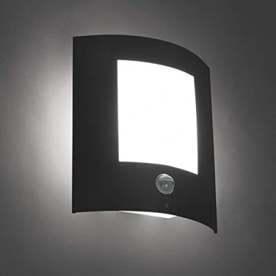 Afbeelding van QAZQA Buitenwandlamp antraciet met bewegingssensor IP44 Emmerald 1