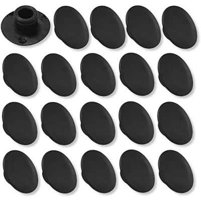Afbeelding van cyclingcolors 20 x afdekkapjes M8 zwart schroefdoppen binnenzeskant cilinderschroeven beschermkappen CHC FHC