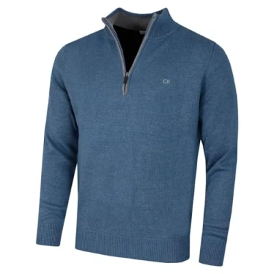 Afbeelding van Calvin Klein Golf Heren Katoenen Trui Denim XL