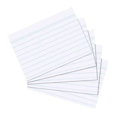 Afbeelding van Herlitz 1150606 Systeemkaarten A6 gelijnd wit 100 stuks