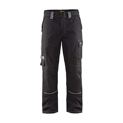 Afbeelding van Blaklader Vlamvertragende werkbroek 1561 1516 Zwart/Grijs C48