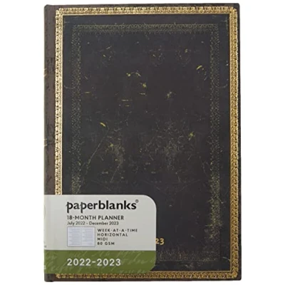 Afbeelding van Paperblanks 18 Month Diaries 2022 2023 Arabica Horizontal Midi (130 x 180 mm)