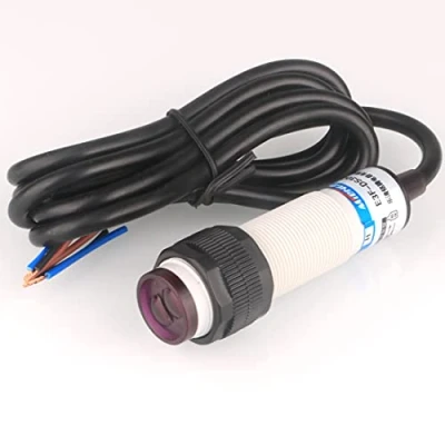 Afbeelding van GUUZI 10cm 6 36VDC M18 Instelbare Diffuse Foto Elektrische Schakelsensor Optisch Drie Lijnen NPN GEEN (Normaal Open) Naderingsschakelaar E3F DS10C4