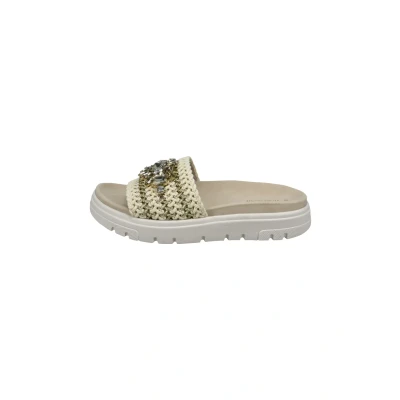 Afbeelding van TT. BAGATT Muiltjes lichtbeige / goud transparant