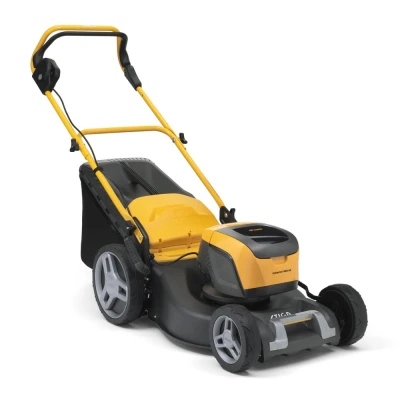 Afbeelding van Stiga COLLECTOR 548 AE Kit accu Grasmaaier 5 serie 1,3kW 46 cm 6 posities hoogteinstelling ergo High wheel 1x 48V E 440 + EC 415 S