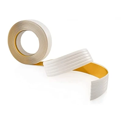 Afbeelding van Quest Antislipstrip, zelfklevend, pvc, 5 m x 35 mm, antislip voor trappen, ladders, badkamers en gladde oppervlakken, wit