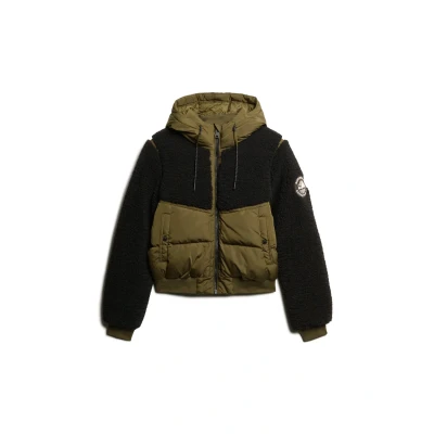 Afbeelding van Superdry Vrouwen Everest Hybrid Bomberjack Groen Grootte: 38