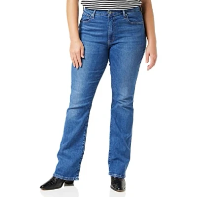 Afbeelding van Levi&#039;s dames 725 high waist bootcut fit jeans met medium wassing in de kleur Indigo, maat: W32/L32