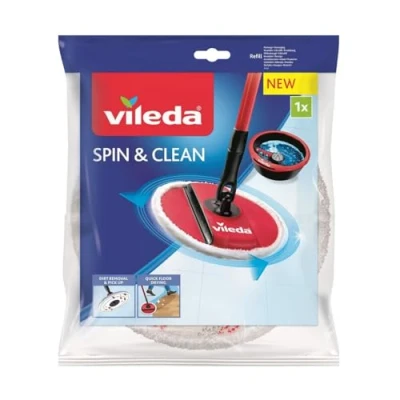 Afbeelding van Vileda Spin &amp; Clean Vervanging Wit en Rood