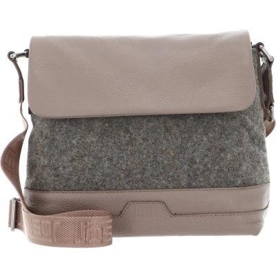 Afbeelding van JOST Schoudertas Farum Shoulderbag with Flap Melange Taupe