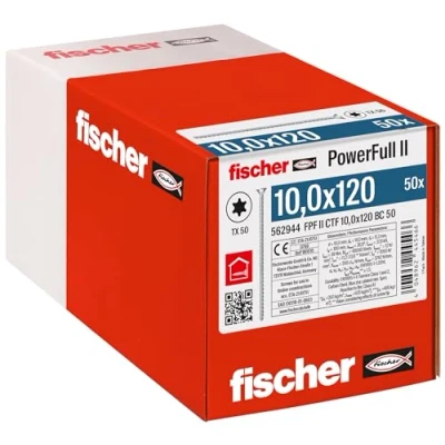 Afbeelding van Fischer FPF II CTF 10,0 x 120 BC 50 562944 Houtschroef 10 mm TX Staal Galvanisch verzinkt stuk(s)