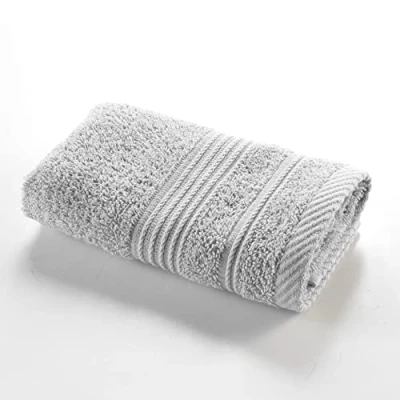 Afbeelding van douceur d&#039;intérieur, Handdoek, 30 x 50 cm, parelgrijs, 100% katoen, schroevendraaier