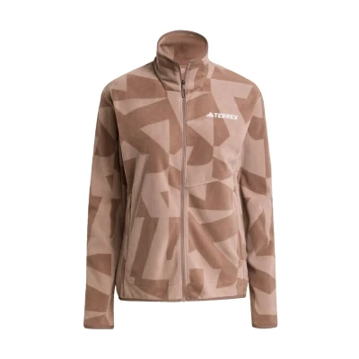 Afbeelding van ADIDAS TERREX Functionele fleece jas bruin / mokka