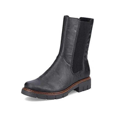 Afbeelding van Rieker Chelsea Boots Z3582, dameslaarzen, zwart, 42 EU