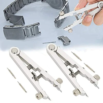 Afbeelding van Spring Bar Tang, 6825 Legering Staal Horloge Armband Remover, Strap Adjuster Tool Standaard Tang Remover Vervangen Verwijderen Pincet Kit voor Rolex en Alle