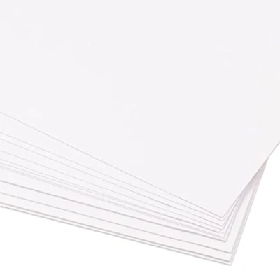 Afbeelding van Craftelier Set van 25 dubbelzijdige dozen, ideaal materiaal voor kaarten, scrapbooking en knutselwerk, gewicht 250 g/m², A4 (21 cm x 29,7 cm), wit