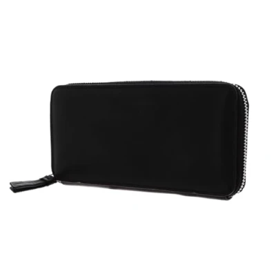 Afbeelding van FREDsBRUDER Leren Portemonnee Treasure Wallet Big Black Zwart