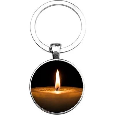 Afbeelding van Sleutelhanger Glas Kaars
