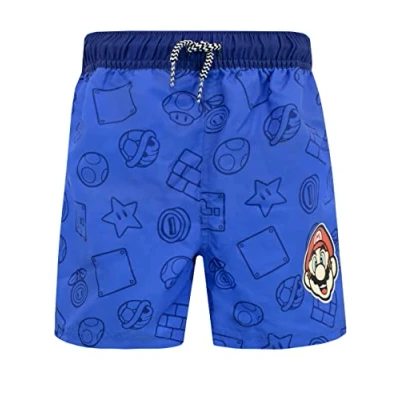 Afbeelding van SUPER MARIO BROS Jongens Gamen Zwembroek Blauw 128