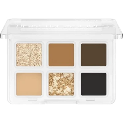 Afbeelding van Catrice Tiny Treasures Oogschaduwpalet, glimmend, glitterig, metallic, mat (4.2g)